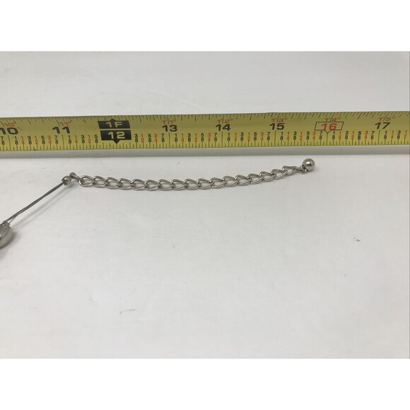 CHICO'S Necklace Silver Tone Beads Flower Floral Embossed Floating - Picture 11 of 12